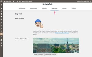 ActivityPub > Einstellungen für das Blog-Profil